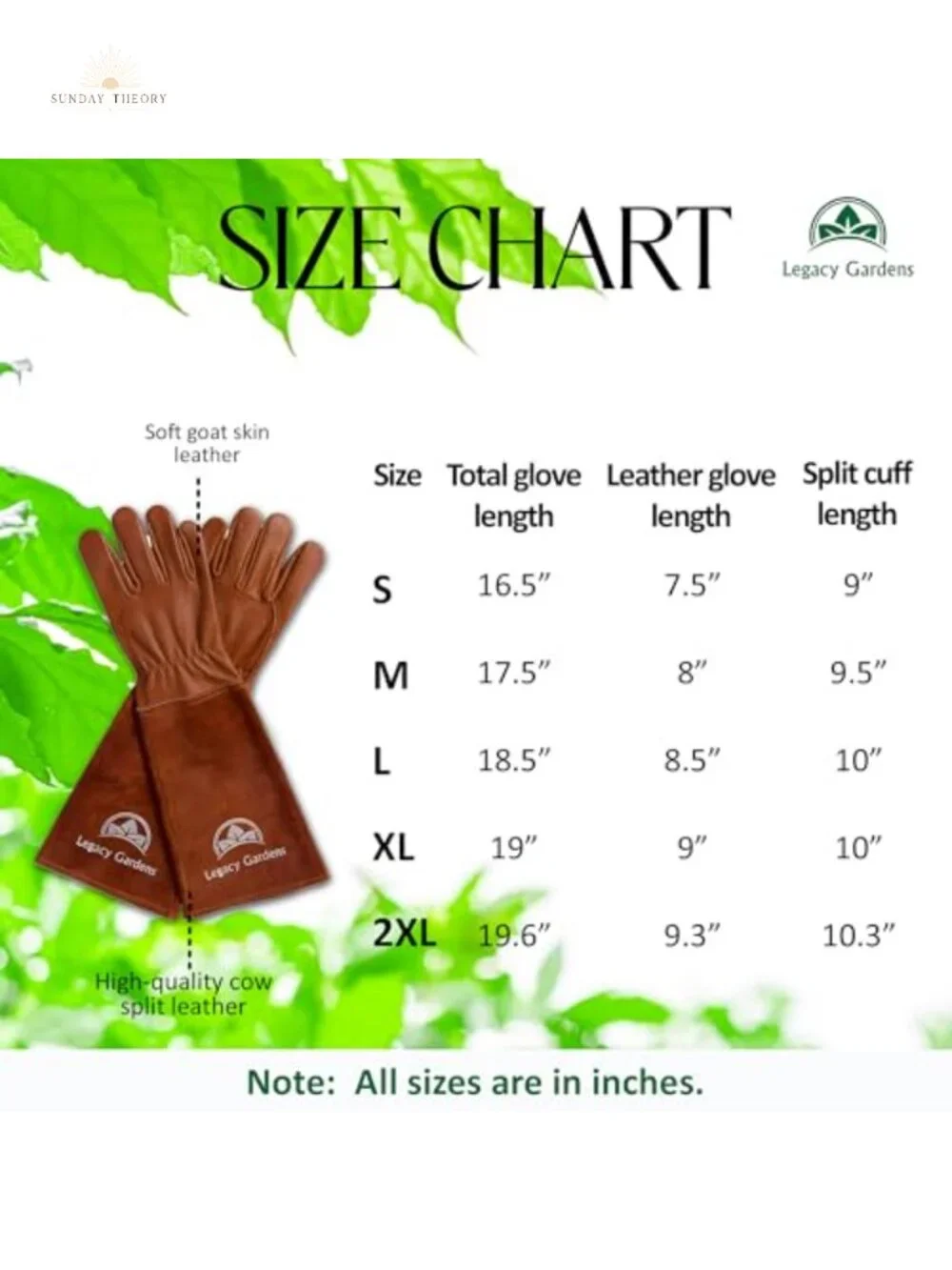 Thorn Resistant Goatskin Leather Gardening Gloves with Gauntlet Cuff, Medium